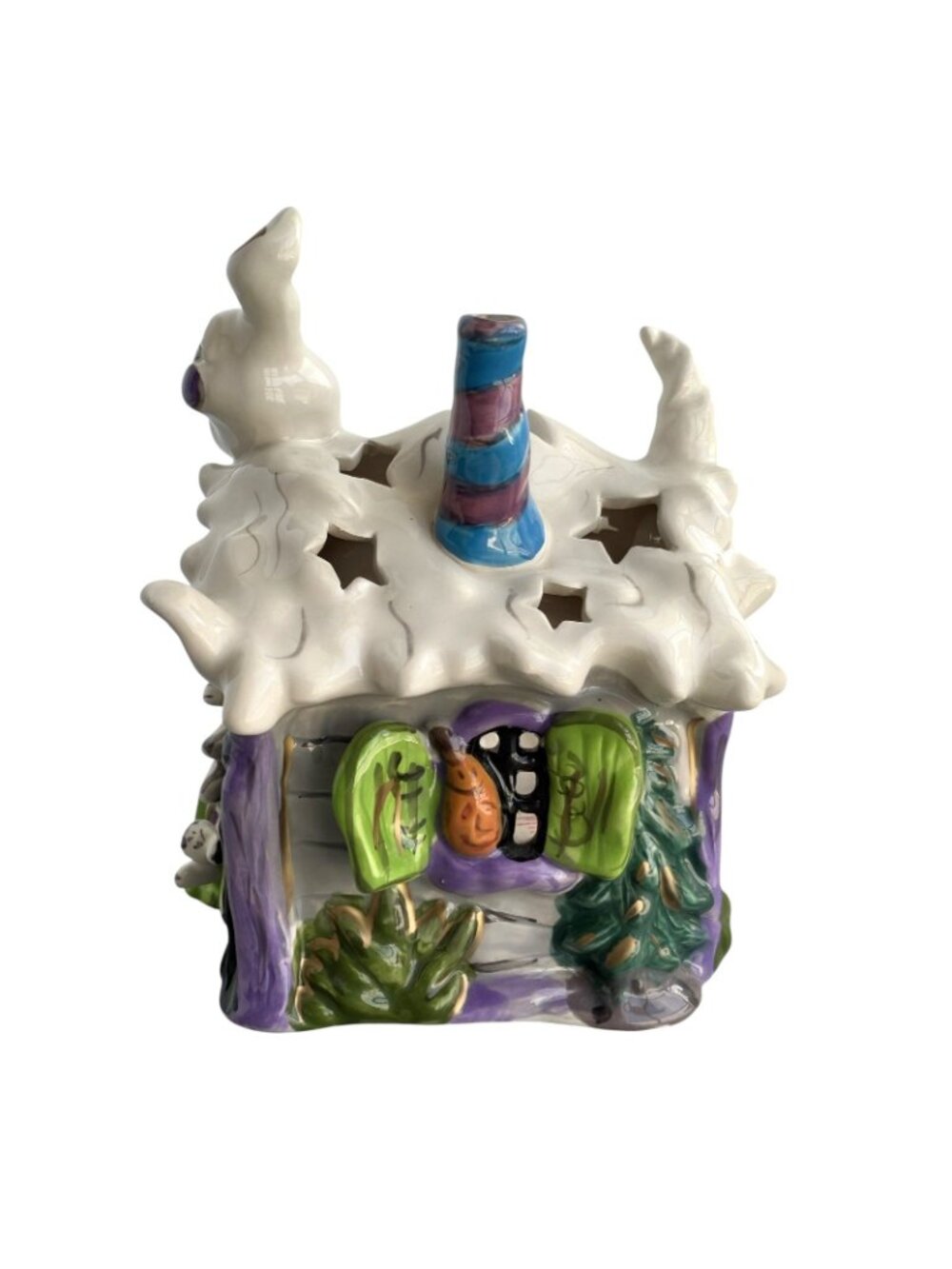 Blue Sky House of Boos Halloween House Ghost Tealight Heather Goldminc 2009 - Picture 4 of 7
